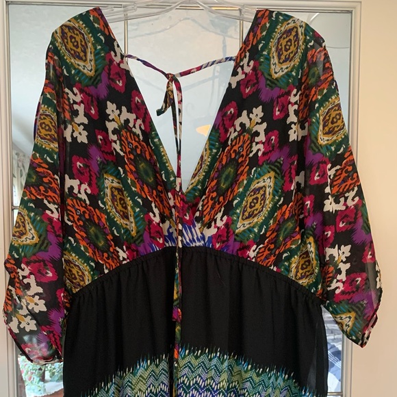 🌈Laura Plus Maxi Dress Sz 18 - Picture 3 of 7